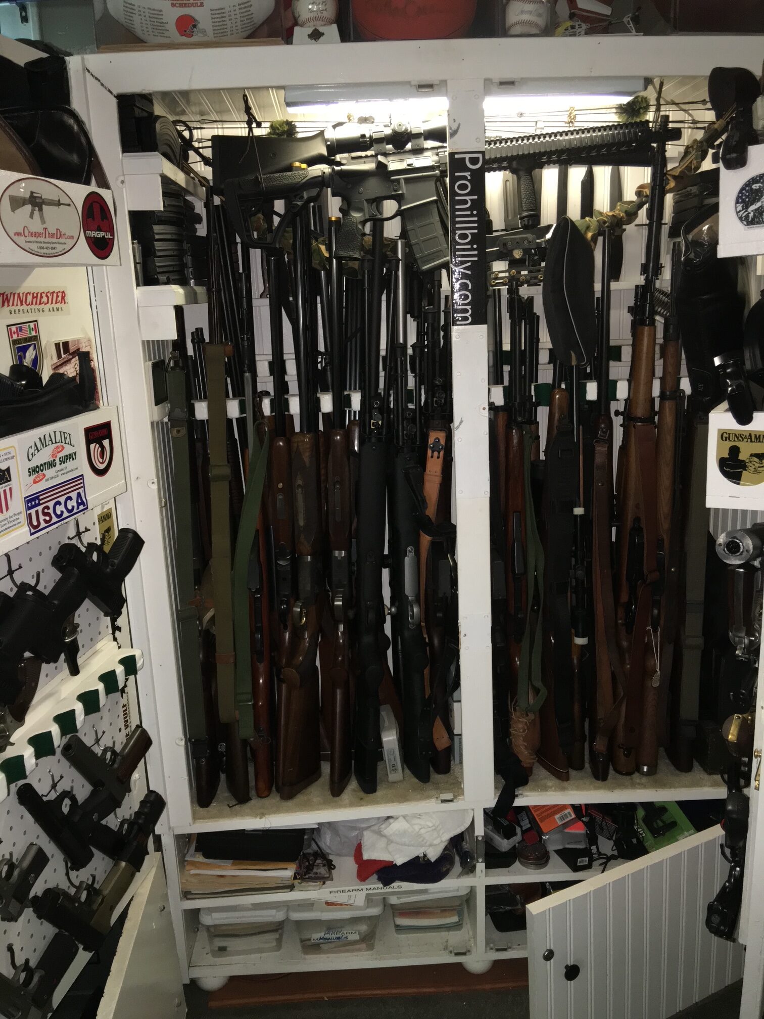 Firearms collection detail